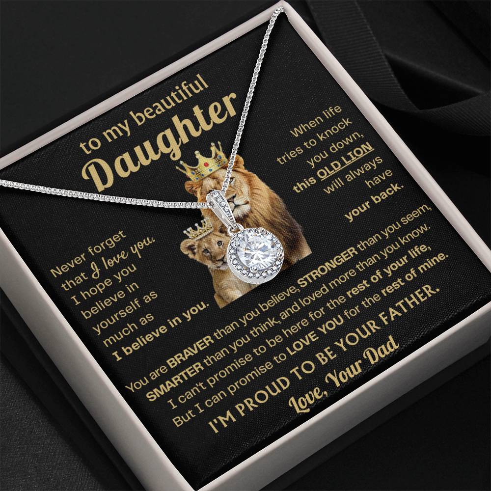 To My Daughter - Never forget that I love you - Eternal Hope Necklace