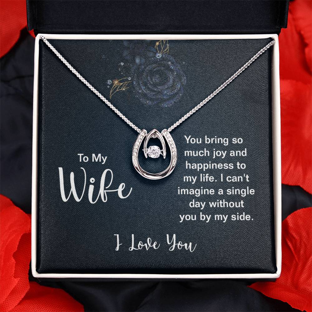 Wife Gift from Husband - Meaningful Jewelry for Valentine’s Day & Special Occasions - Lucky In Love Necklace