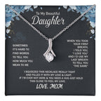 To My Daughter Necklace - Sentimental Jewelry Gift from Mom for Graduation & Life Achievements - Alluring Beauty Necklace