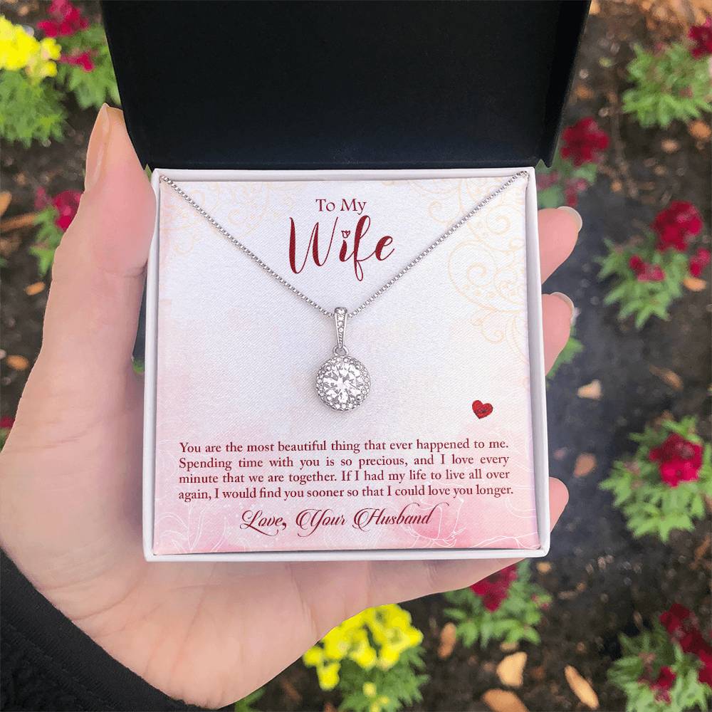 To My Wife Necklace - Unique Emotional Jewelry from Husband for Anniversary, Valentine’s Day & Holiday Gifting - Eternal Hope Necklace