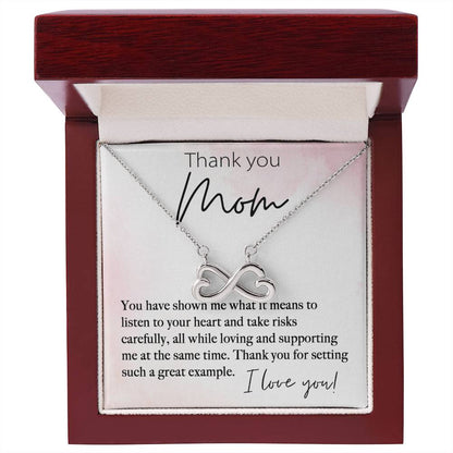 Thank You Mom For Setting Such A Great Example - Endless Love Necklace - Best Gift For Mom