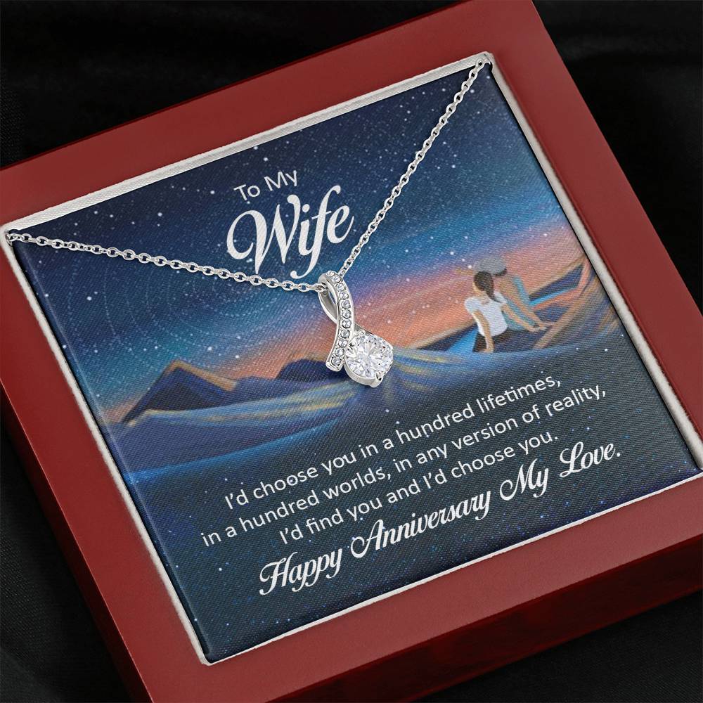 Anniversary Gift for Wife from Husband - Sweet Romantic Jewelry for Valentine’s Day - Alluring Beauty Necklace