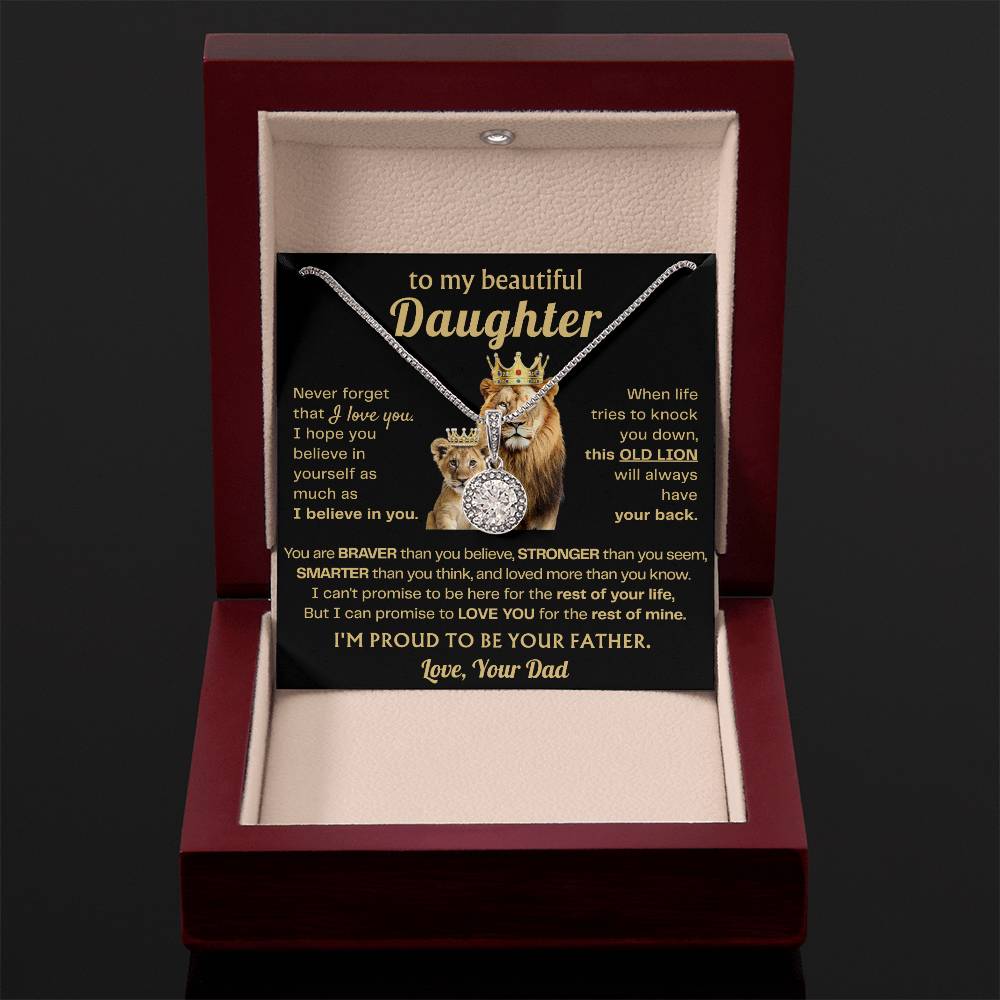 To My Daughter - Never forget that I love you - Eternal Hope Necklace