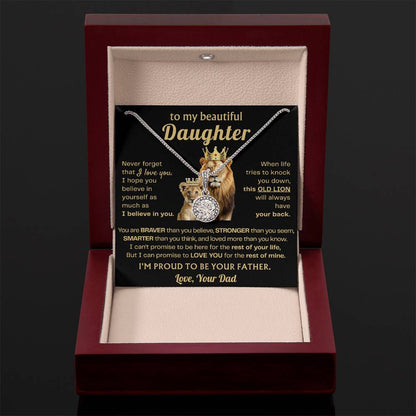 To My Daughter - Never forget that I love you - Eternal Hope Necklace