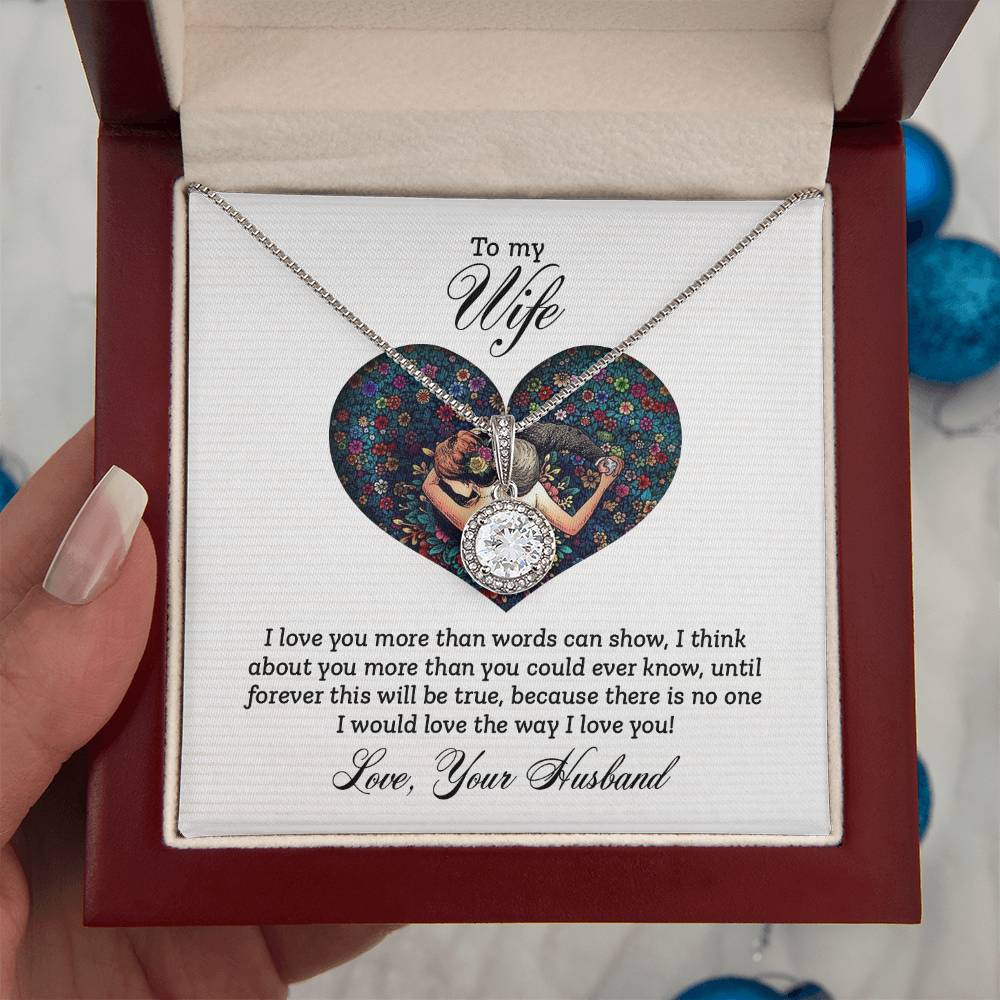 To My Wife Necklace - Perfect Gift for Wife from Husband, Romantic Jewelry for Birthday & Valentine’s Day - Eternal Hope Necklace