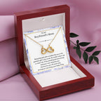 Gift for Boyfriend's Mom - Being blessed with a mother like you is the greatest gift in the world - Endless Love Necklace