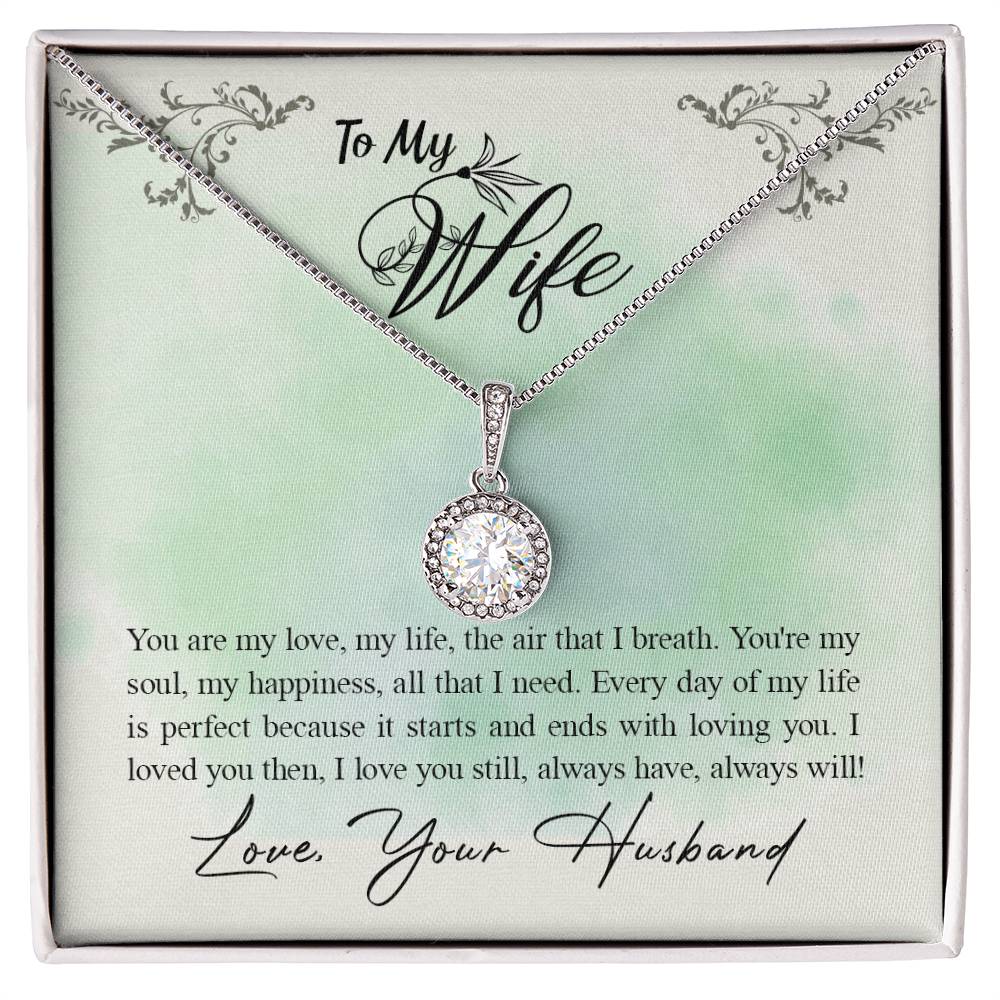 To My Wife Necklace - Meaningful Romantic Gift for Wife from Husband for Valentine’s Day & Forever Love - Eternal Hope Necklace