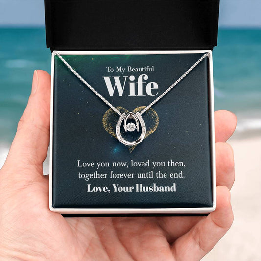 Perfect Gift for Wife - Meaningful Jewelry from Husband for Any Occasion Including Valentine’s Day - Lucky In Love Necklace
