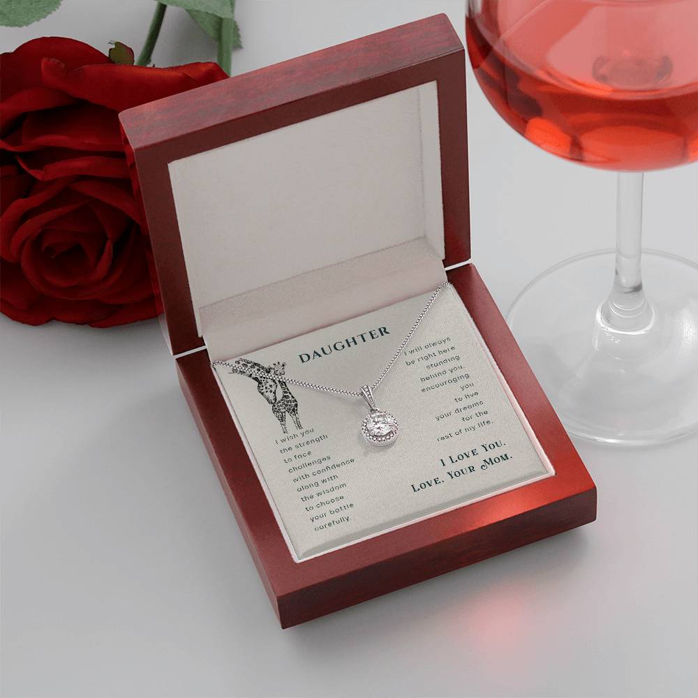 To My Daughter Necklace – Birthday, Graduation Keepsake for Daughter from Mom – Eternal Hope Necklace