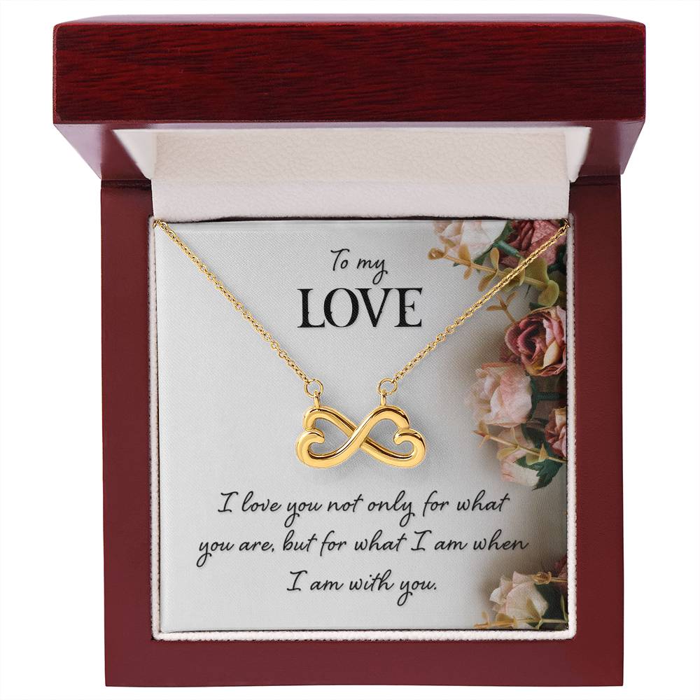 To My Beautiful Wife Necklace - Special Love Jewelry for Wife from Husband for Birthday, Anniversary & Valentine’s Day - Endless Love Necklace