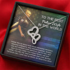 To The Best Police Wife In The World - Heart-to-heart Pendant Necklace from Husband