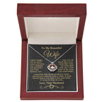 Thoughtful Gift for Wife - Emotional Jewelry from Husband for Anniversary, Birthday, Valentine’s Day & Holidays - Crown Pendant Necklace