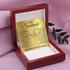 To My Soulmate Necklace - Soulmate Jewelry Gift for Valentine’s Day, Birthday & Romantic Celebrations - Endless Love Necklace