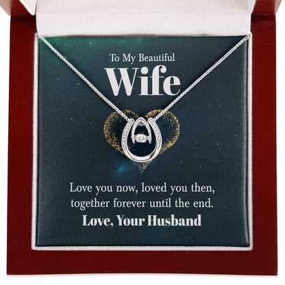 Perfect Gift for Wife - Meaningful Jewelry from Husband for Any Occasion Including Valentine’s Day - Lucky In Love Necklace