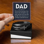 Dad - You are the beating of my heart - Men's Cross Bracelet