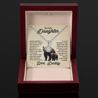 To My Daughter Necklace - Holiday Gift for Daughter from Daddy - Eternal Hope Necklace