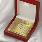 To My Soulmate Necklace - Romantic Gift for Special Occasions & Just Because Love - Heart-to-heart Pendant Necklace