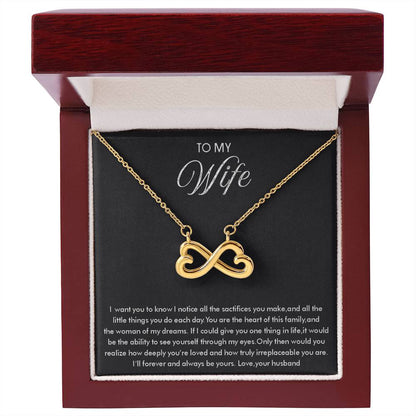 Special Gift for Wife - Romantic Jewelry from Husband for Valentine’s Day or Birthday - Endless Love Necklace