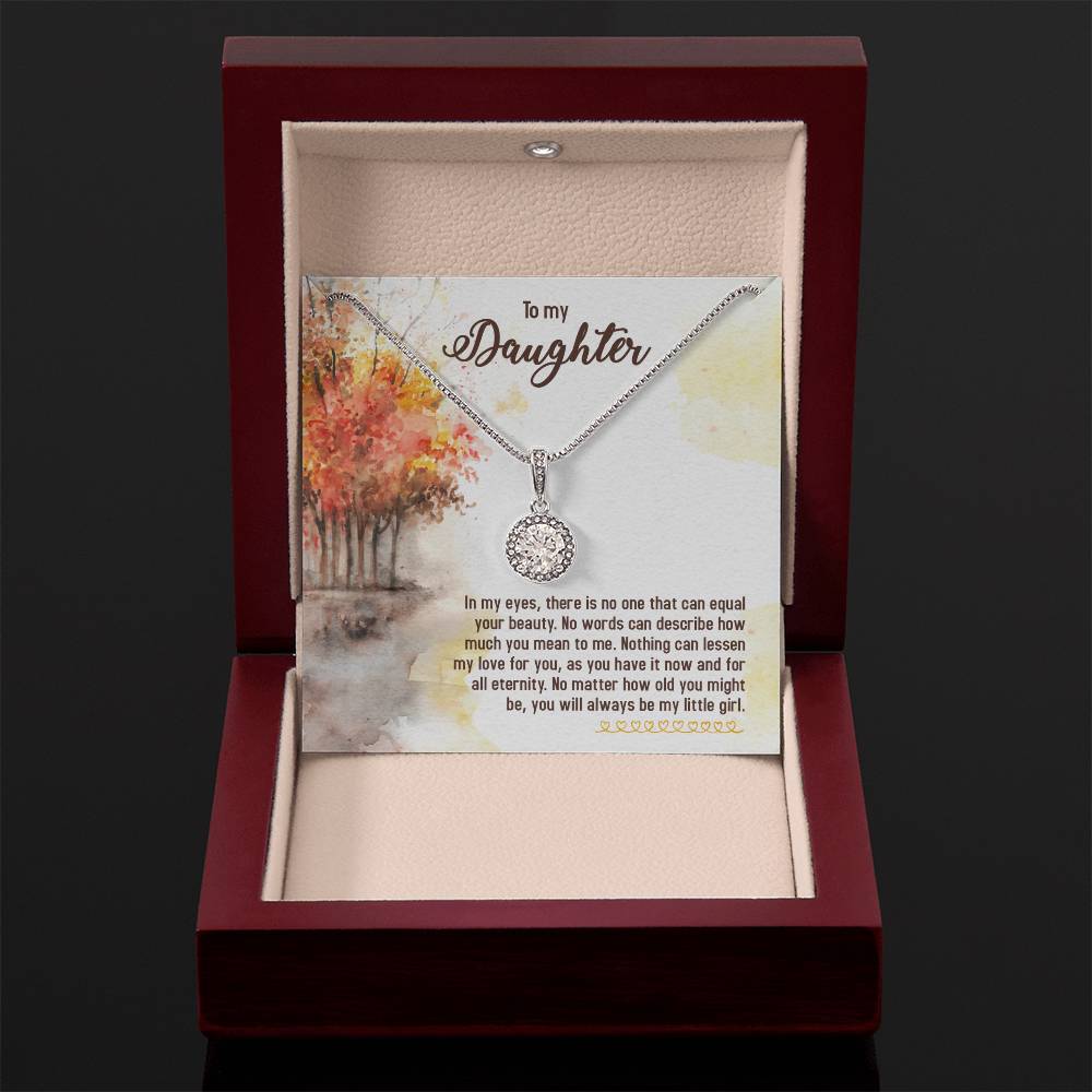 To My Daughter Necklace – Daughter Birthday & Graduation Jewelry Surprise – Eternal Hope Necklace