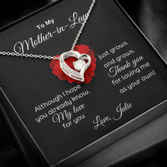 Mother-in-Law Necklace, Meaningful Jewelry Gift, Elegant Keepsake of Love, To My Mother-in-Law