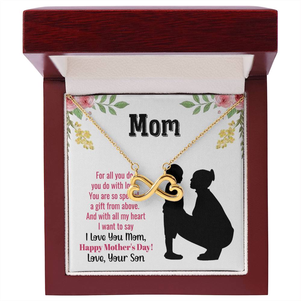 Happy Mother's Day Present - Mom you are so special - Endless Love Necklace