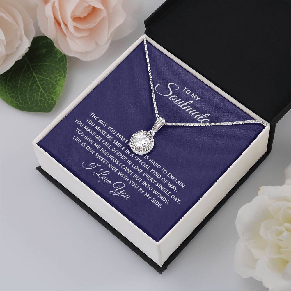 To My Soulmate Necklace - Best Soulmate Gift for Valentine’s Day & Everyday Romance - Eternal Hope Necklace