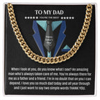 To My Dad - You're The Best - Cuban Link Chain - Father's Day Gift