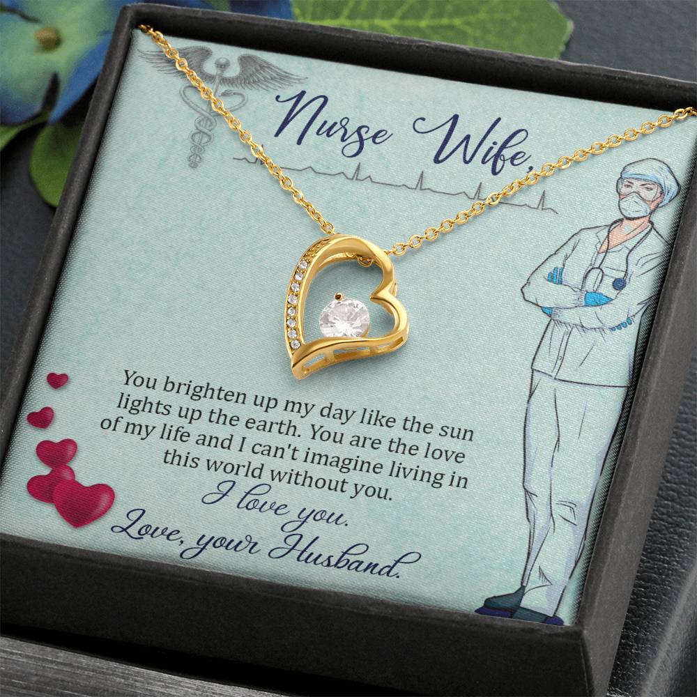 To my nurse Wife Gift from Husband - Forever Love Necklace