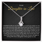 To My Daughter In Law - Alluring Beauty Necklace - Gift for Daughter in Law