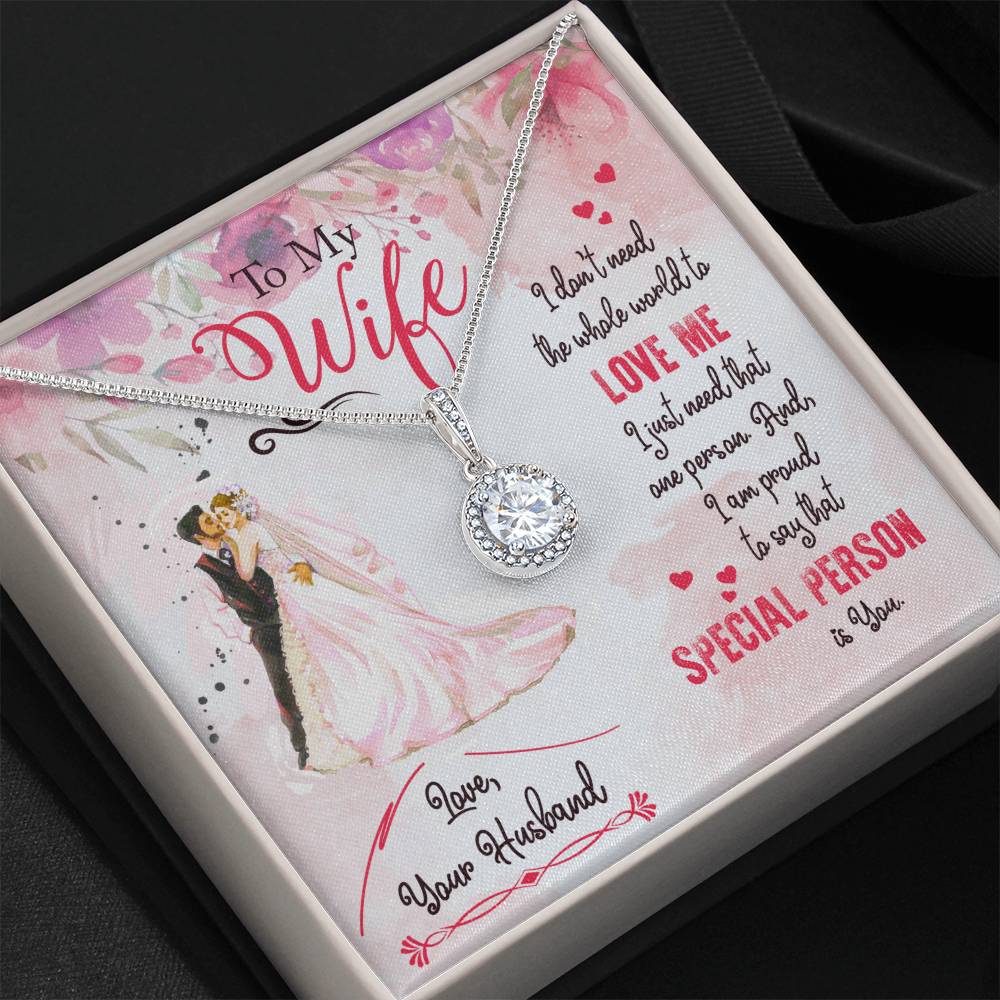 Meaningful Gift for Wife - Heartfelt Jewelry from Husband for Birthday, Anniversary, Valentine’s Day, Christmas - Eternal Hope Necklace