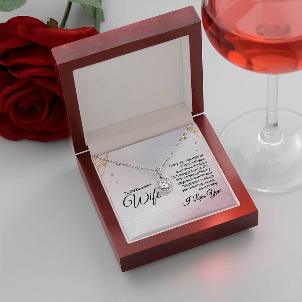 Thoughtful Gift for Wife - Emotional Jewelry from Husband for Anniversary, Birthday, Valentine’s Day & Holidays - Eternal Hope Necklace