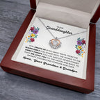 To Our Granddaughter - You Amaze Us Gift Jewelry from Grandma & Grandpa – Crown Pendant Necklace