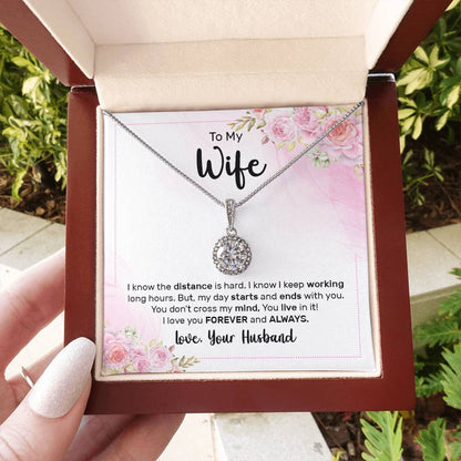 Wife Birthday Gift from Husband - Romantic Jewelry for Valentine’s Day & Anniversaries - Eternal Hope Necklace