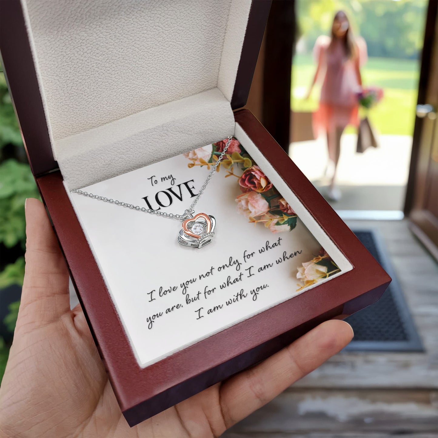 Love Gift for Wife from Husband - Meaningful Jewelry for Valentine’s Day & Special Occasions - Crown Pendant Necklace