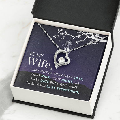 To My Wife Necklace - Anniversary Gift for Her - Birthday Christmas Gifts for Wife - Gifts for Soulmate - Gifts for Her - Forever Love Necklace