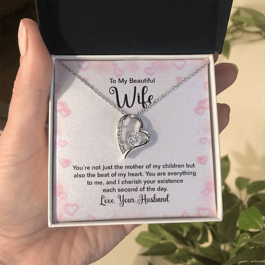 Surprise Gift for Wife - Meaningful Jewelry from Husband for Christmas, Anniversary & Valentine’s Day - Forever Love Necklace