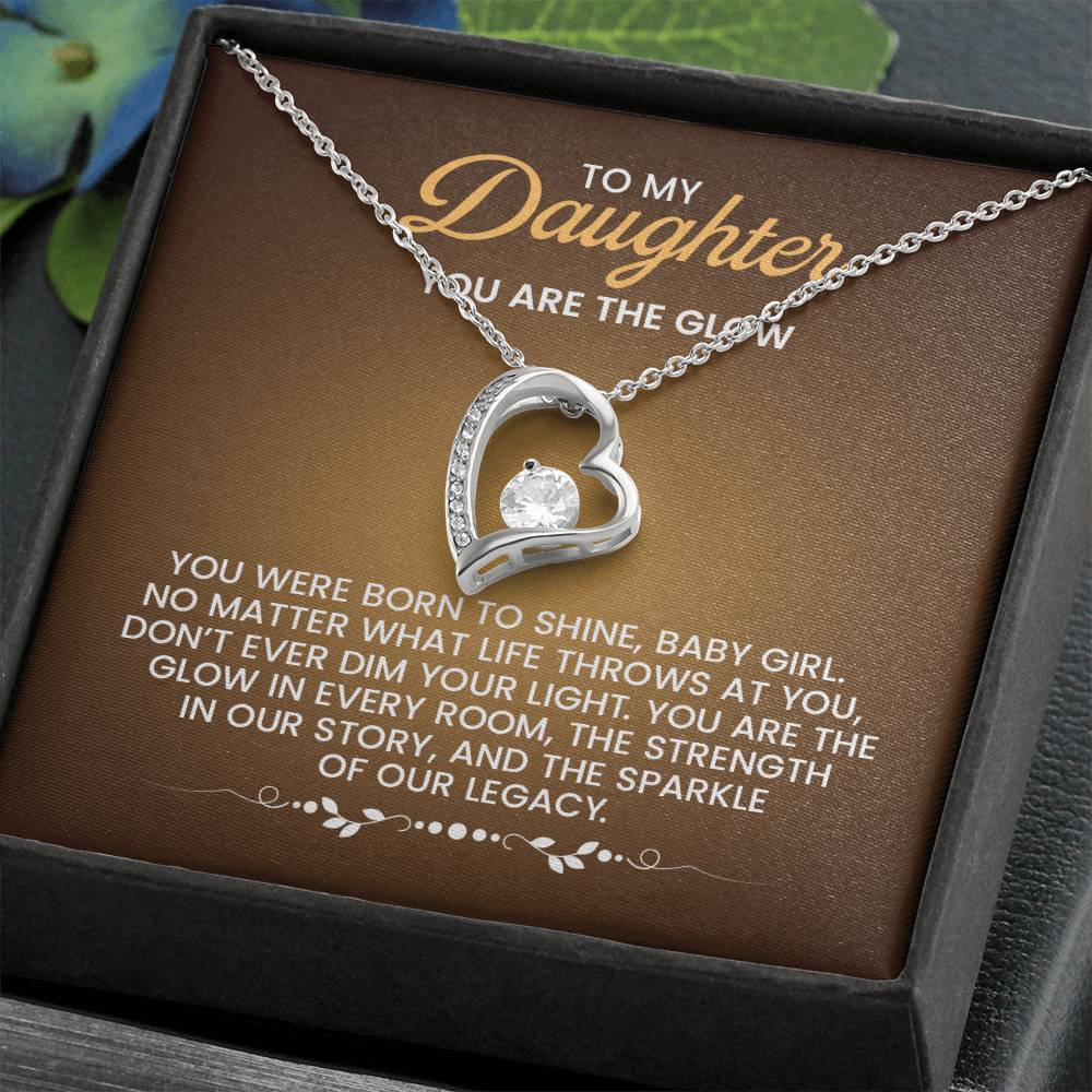 To My Daughter Necklace – Birthday & Graduation Gift Jewelry – Forever Love Necklace