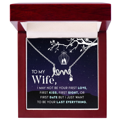 To My Wife Necklace - Perfect Jewelry from Husband for Valentine’s Day, Birthday & Holiday Gifting - Scripted Love Necklace