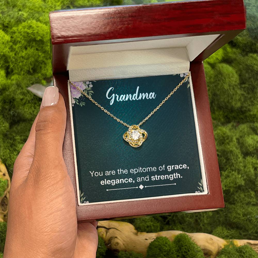 Grandma Necklace from Grandkids - Love Knot Necklace
