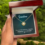 Grandma Necklace from Grandkids - Love Knot Necklace