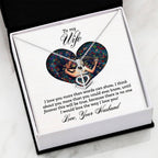 To My Wife Necklace - Romantic Keepsake Jewelry Gift from Husband for Special Days & Valentine’s Love - Anchor Pendant Necklace