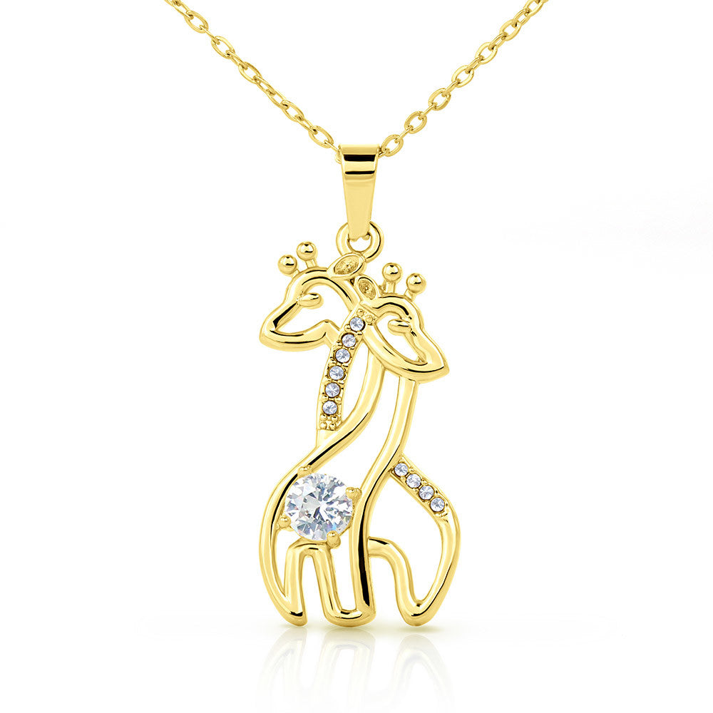 To My Daughter - Always Stand Tall - Giraffe Necklace Gift Set