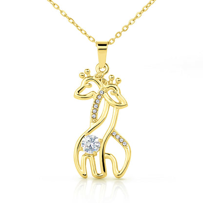 To My Daughter - Always Stand Tall - Giraffe Necklace Gift Set