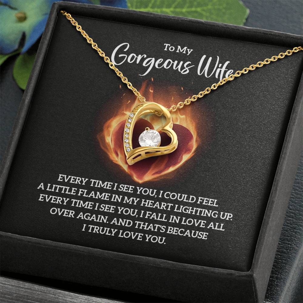 Wife Jewelry Gift from Husband - Sweet Romantic Gift for Valentine’s Day - Forever Love Necklace