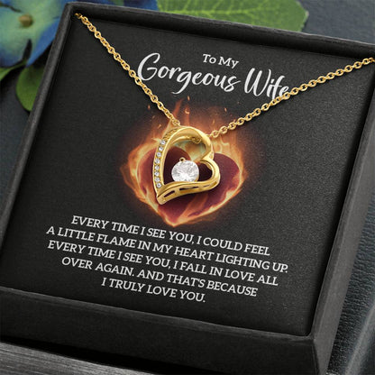 Wife Jewelry Gift from Husband - Sweet Romantic Gift for Valentine’s Day - Forever Love Necklace