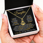 To My Daughter - Someday when the pages of my life end - Anchor Pendant Necklace Gift for Daughter