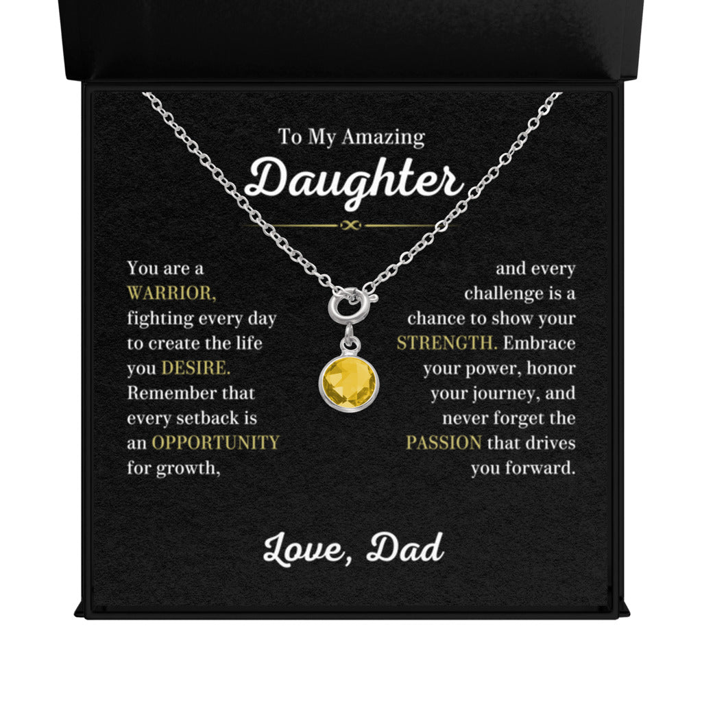 November Meaningful Gift for Daughter from Dad