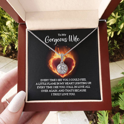 Meaningful Wife Jewelry from Husband - Romantic Gift for Birthday, Christmas, Anniversary & Valentine’s Day - Eternal Hope Necklace