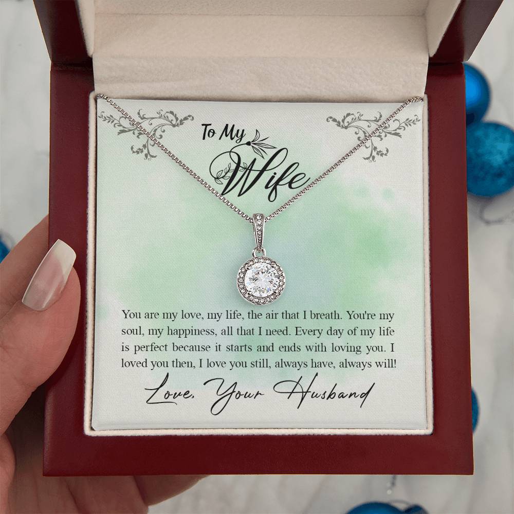 To My Wife Necklace - Meaningful Romantic Gift for Wife from Husband for Valentine’s Day & Forever Love - Eternal Hope Necklace