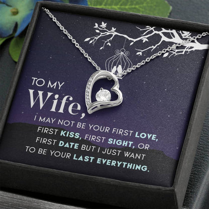 To My Wife Necklace - Anniversary Gift for Her - Birthday Christmas Gifts for Wife - Gifts for Soulmate - Gifts for Her - Forever Love Necklace